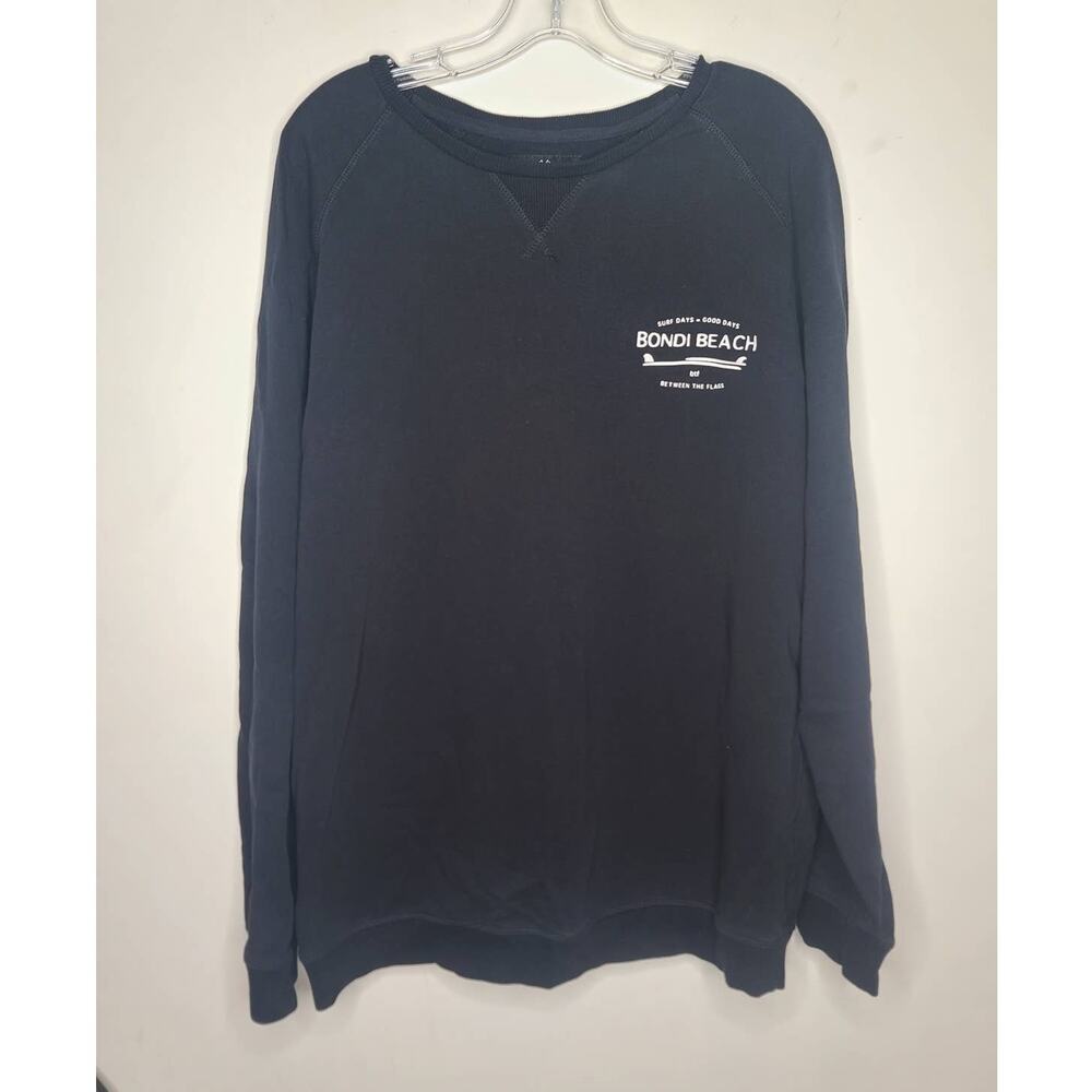 Bondi Beach BTF Between the Flags made in Australia black logo sweatshirt - XXL